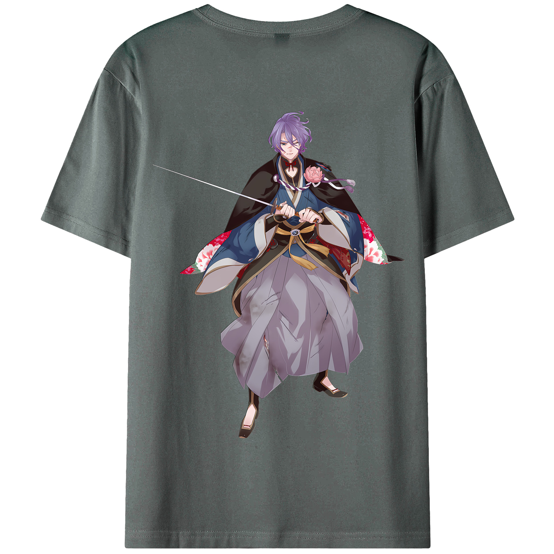 （画像用） 刀剣乱舞 Touken Ranbu 綿100％半袖Tシャツ（背面プリント）